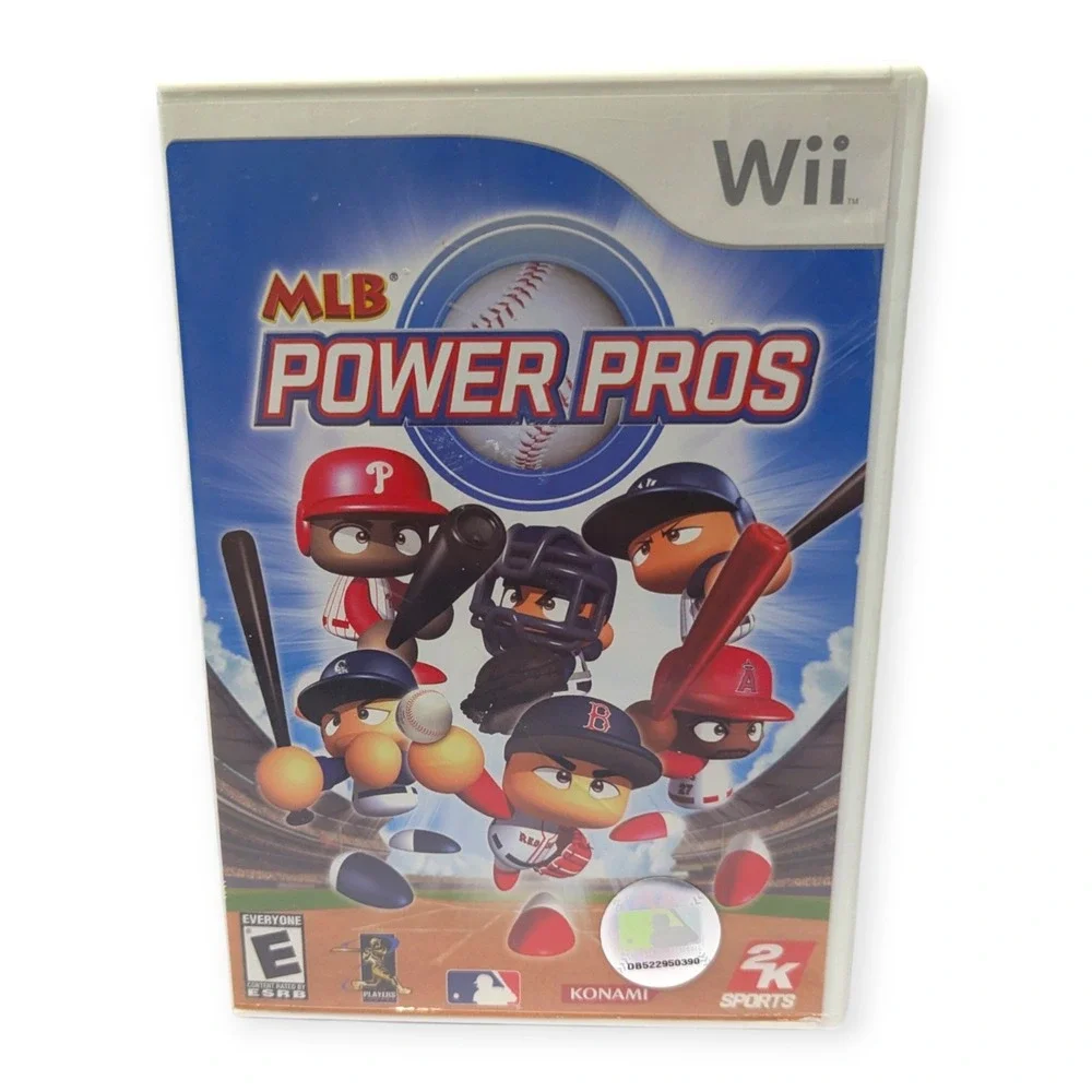 MLB Power Pros Nintendo Wii 2K Sports Baseball Game Complete CIB Konami 2007